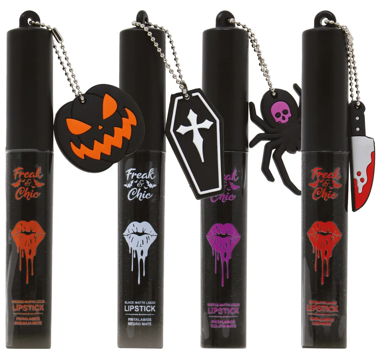 Freak & Chic lipgloss med vedhæng, assorterede