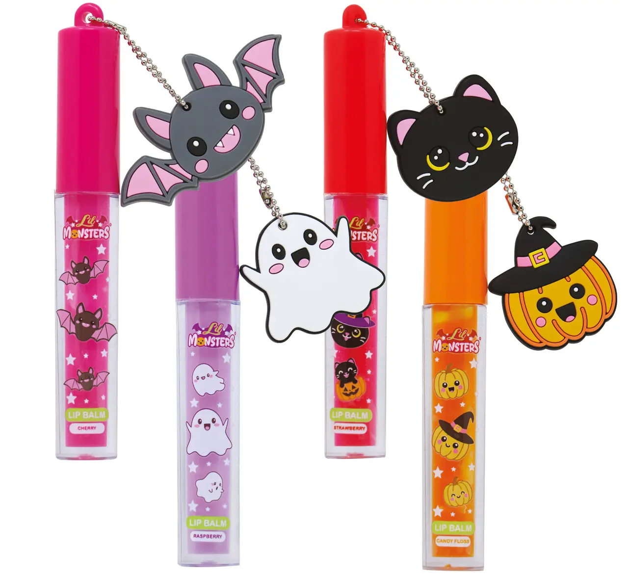 Lil Monsters lipgloss med vedhæng, assorterede motiver
