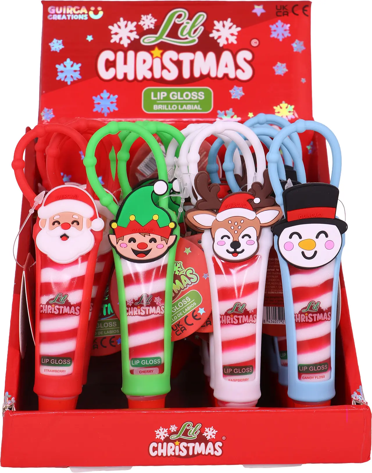 Lil Xmas lipgloss med hank, assorterede motiver