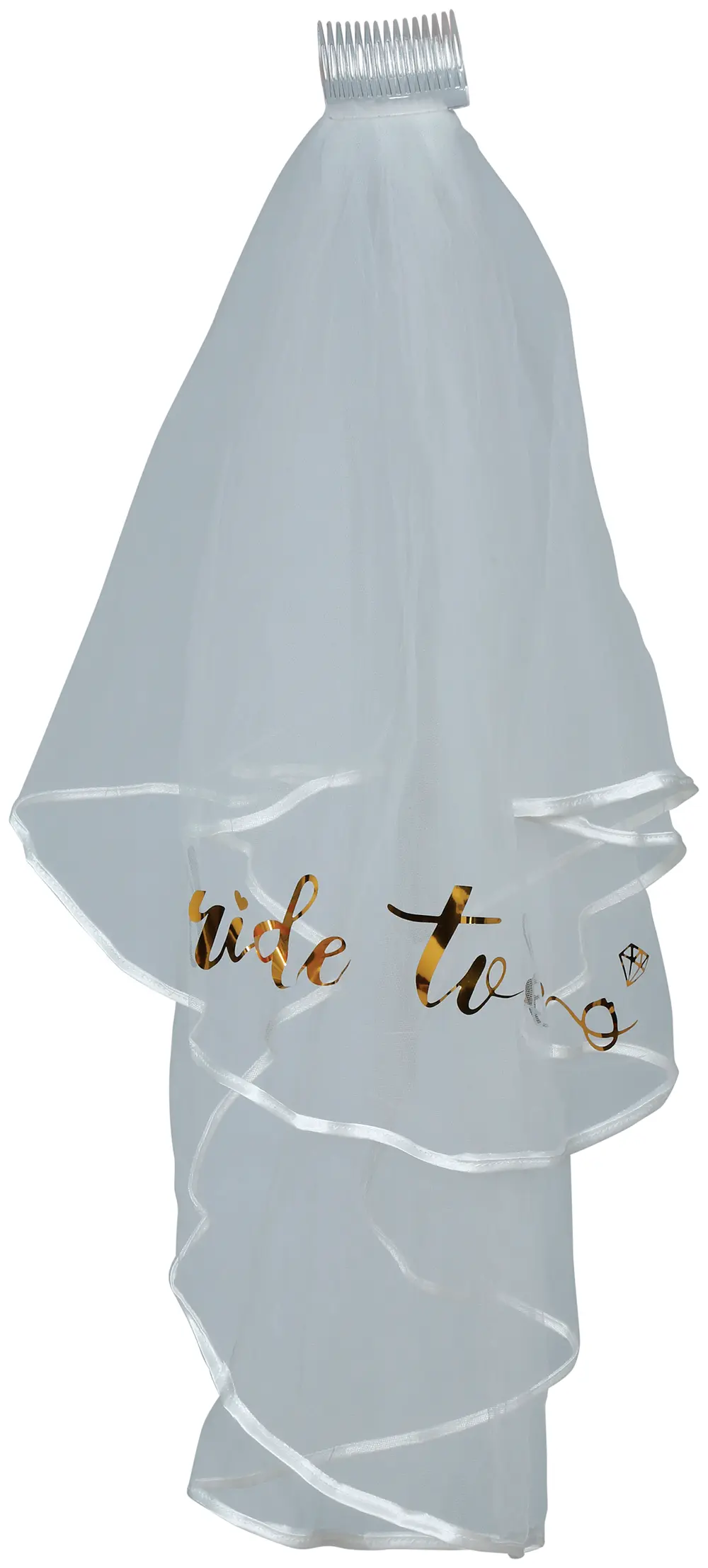 Brudeslør "Bride to Be", 70 cm, til voksne