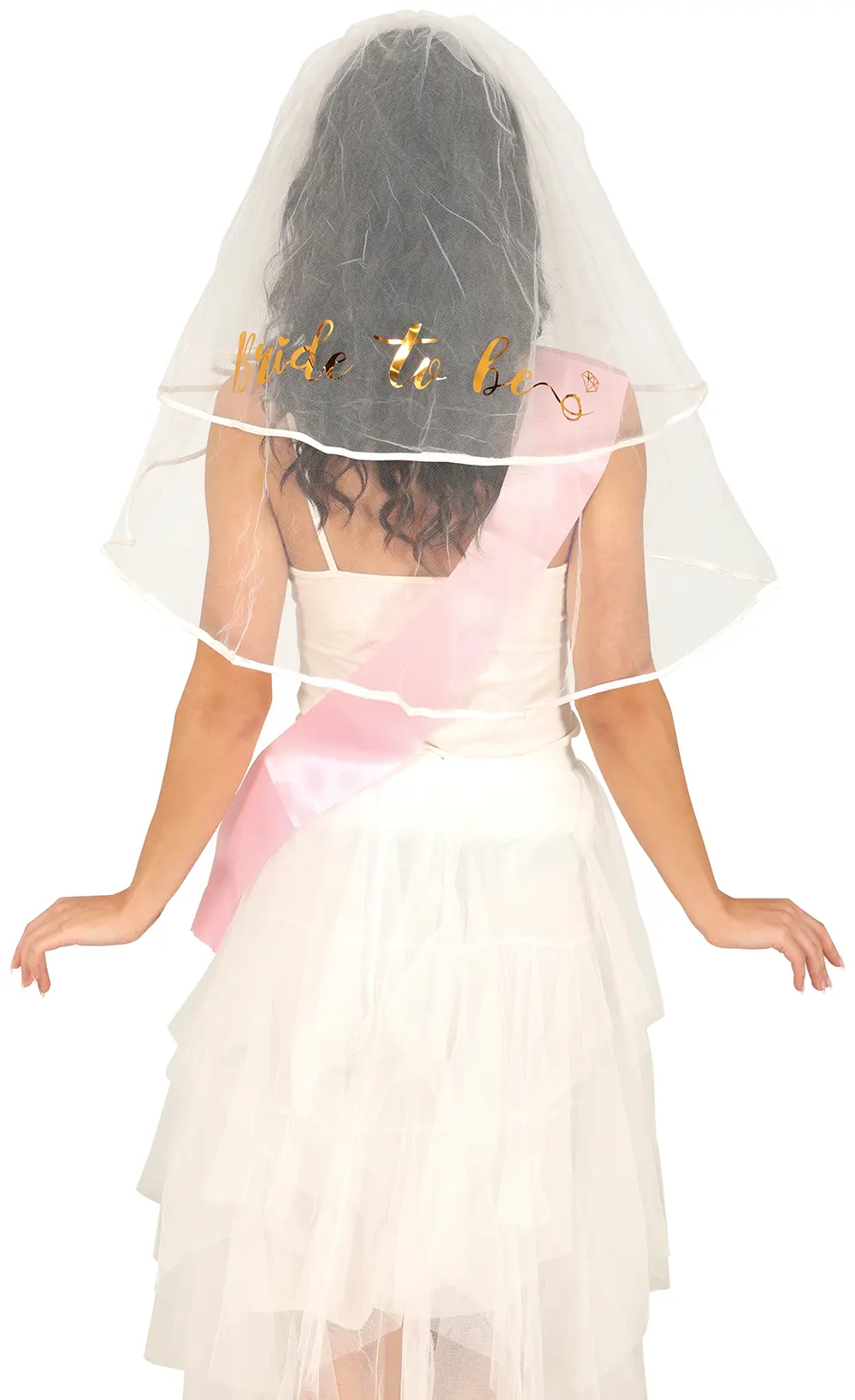 Brudeslør "Bride to Be", 70 cm, til voksne