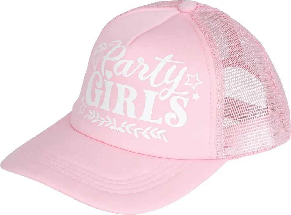 Lyserød Party Girls-kasket, til voksne