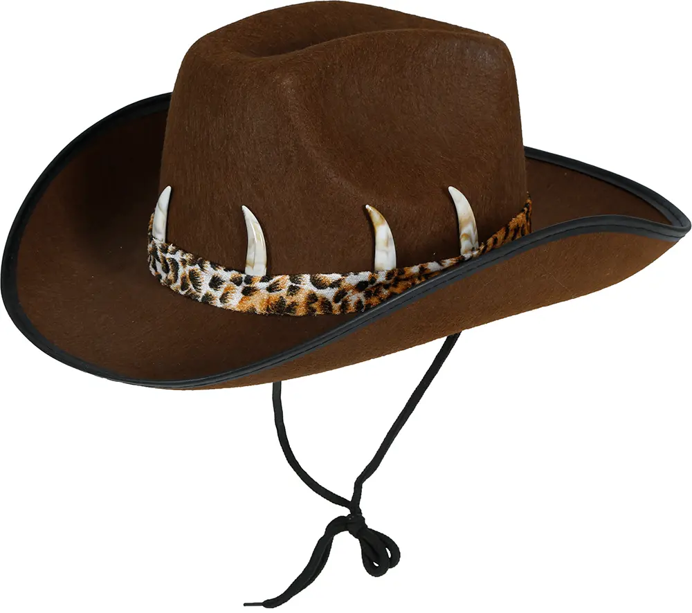 Brun australsk cowboyhat til voksne