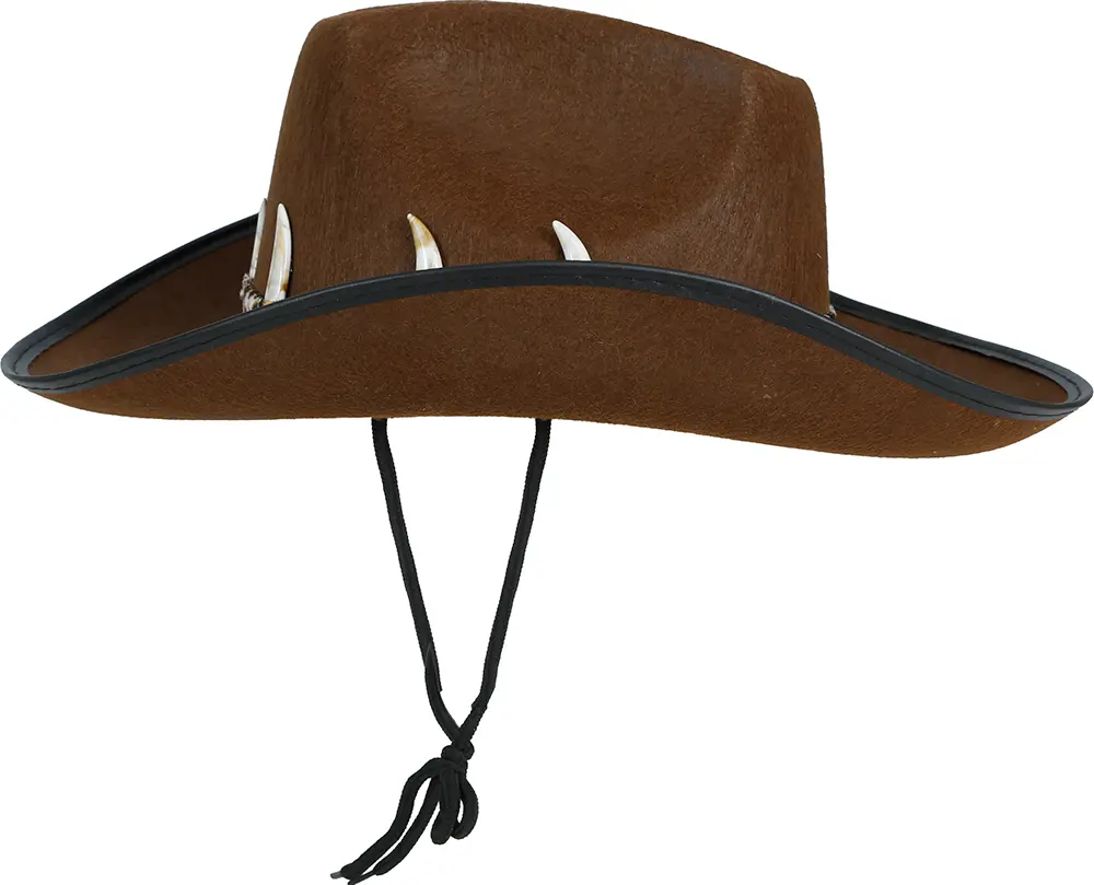 Brun australsk cowboyhat til voksne