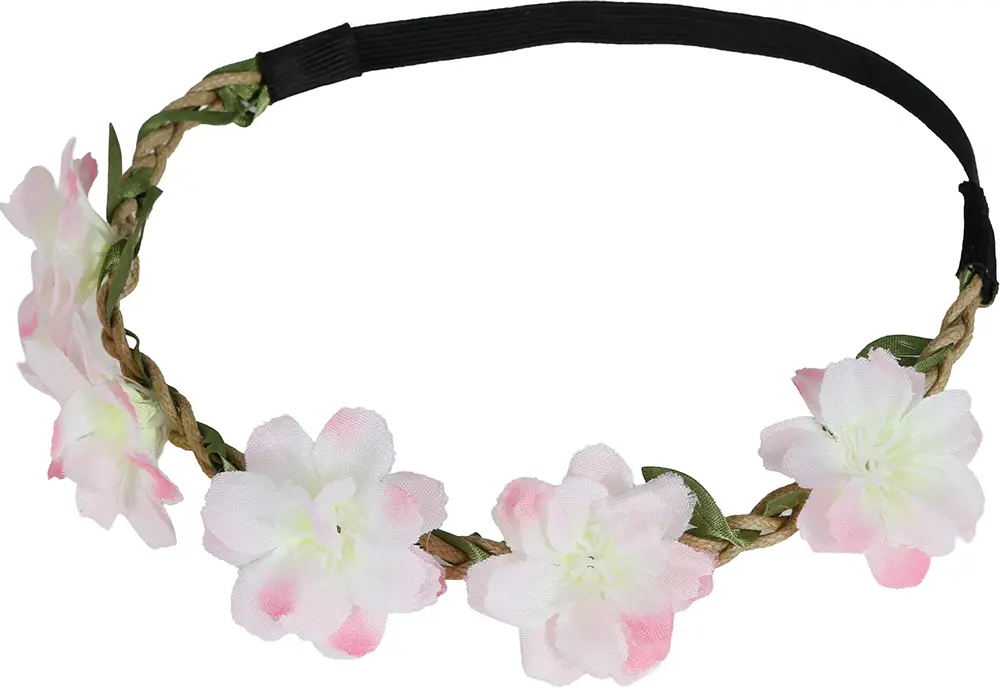 Lyserød blomsterkrone