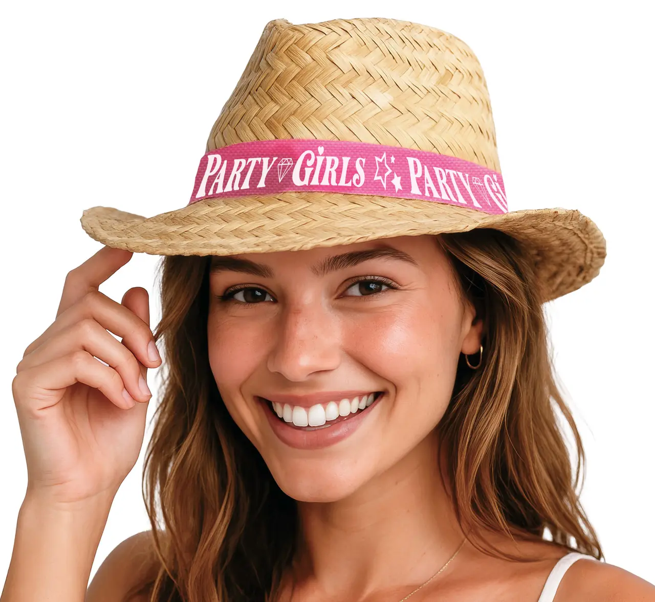 Party Girls-stråhat, til voksne