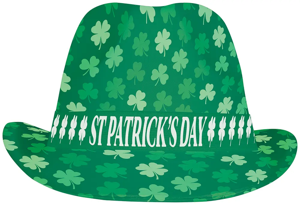St. Patrick's-gangsterhat til voksne