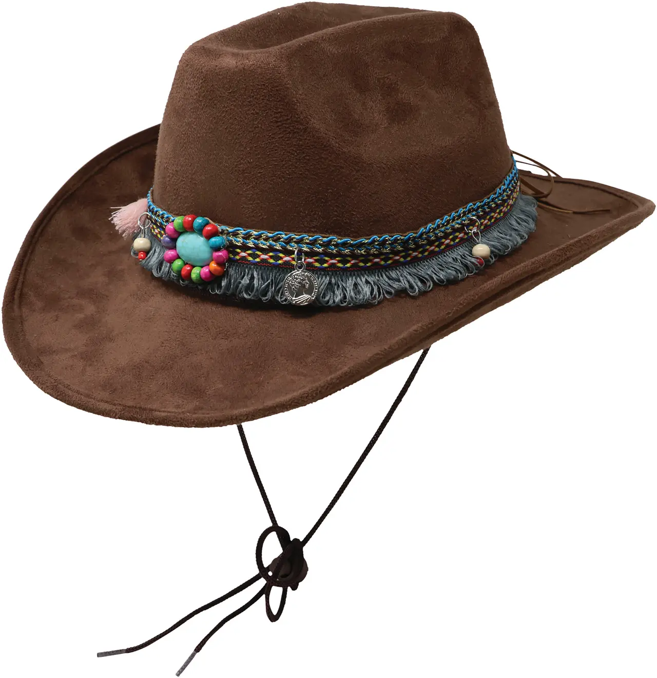 Cowboyhat i filt, brun, model 23169
