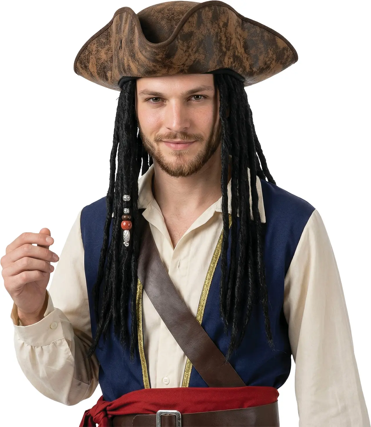 Pirathat med dreadlocks