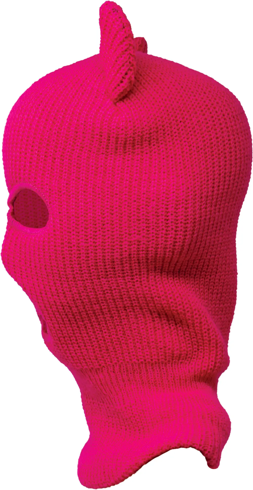 Lyserød balaclava med horn