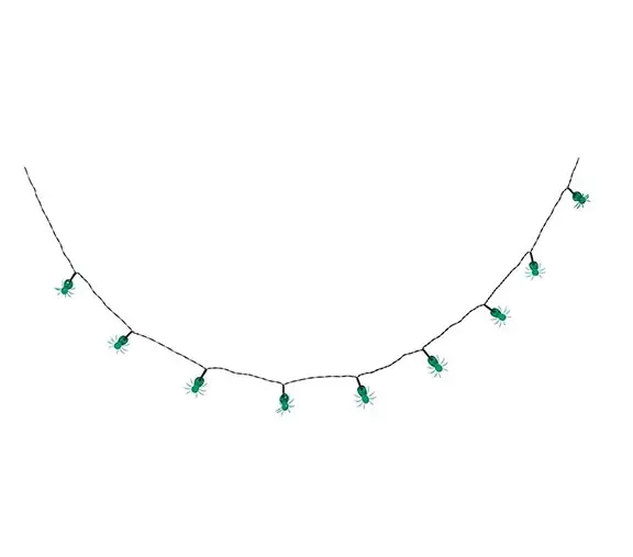 LED-guirlande med 10 edderkopper, batteridrevet