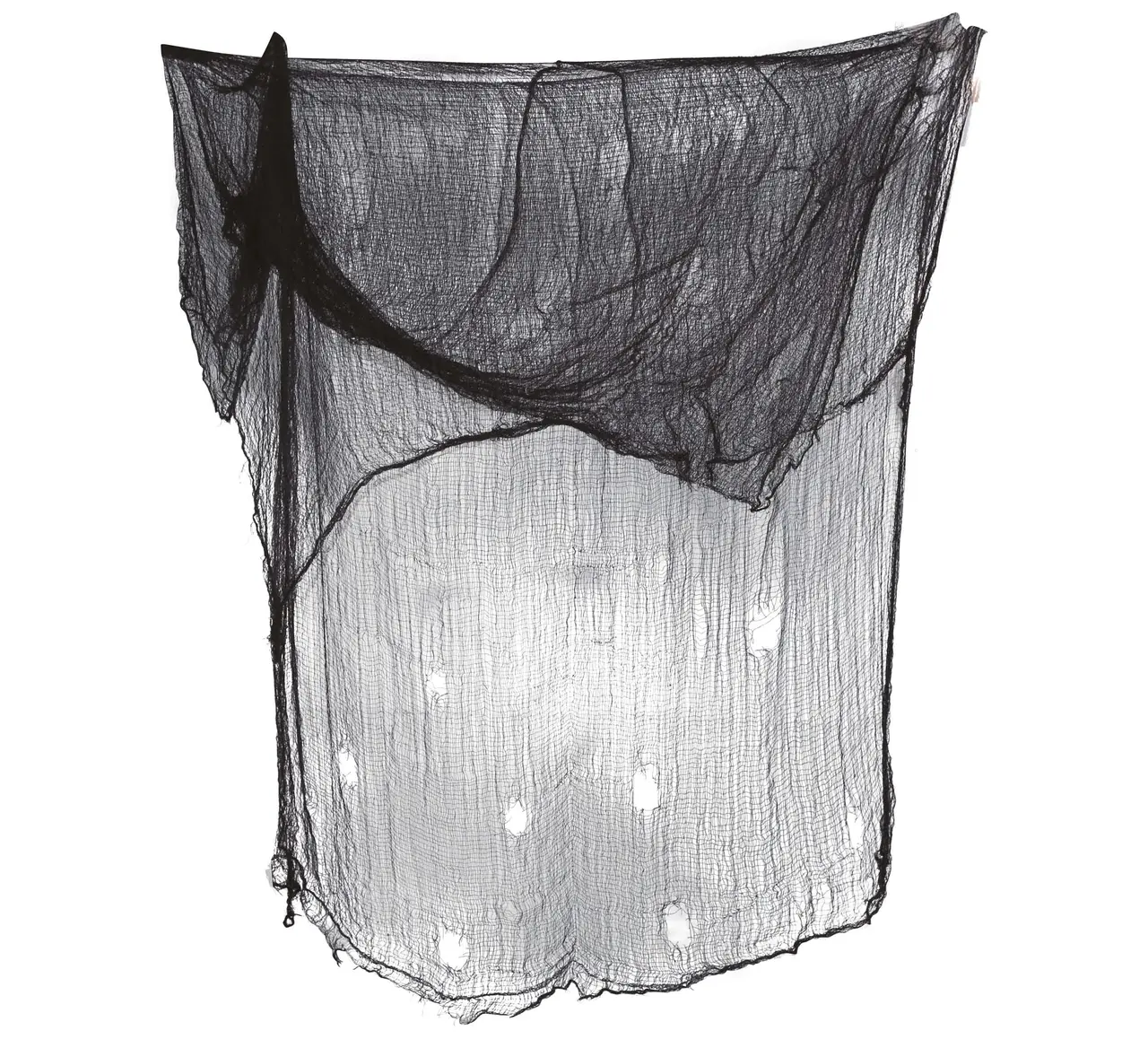 Sort stof, 200 × 500 cm
