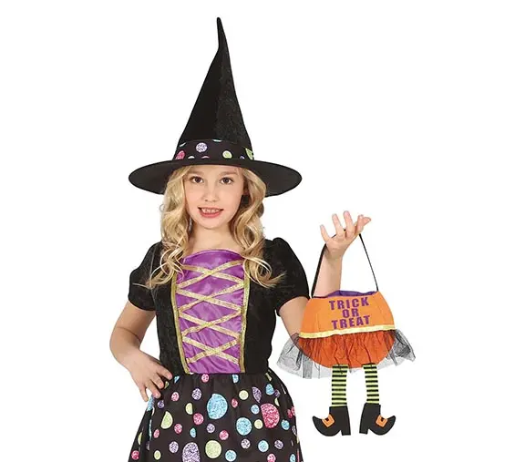 Orange filtspand "Trick or Treat" 20 cm