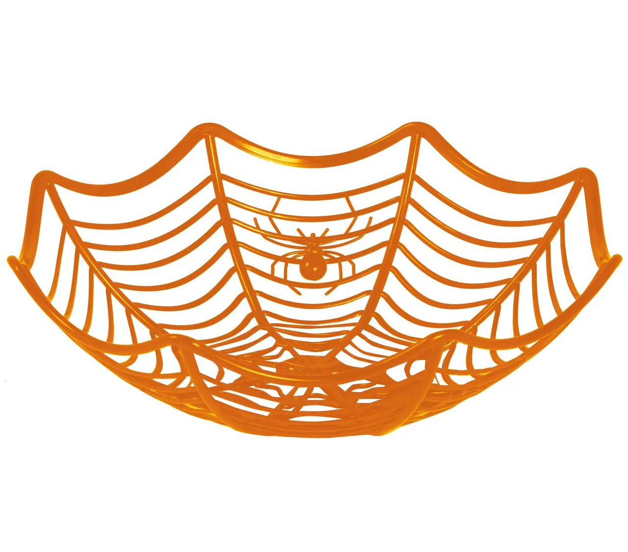 Orange bakke med spindelvæv 28 × 8 cm