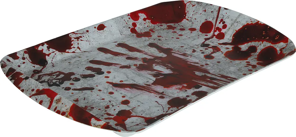 Bakke med blod, 39 × 24 cm