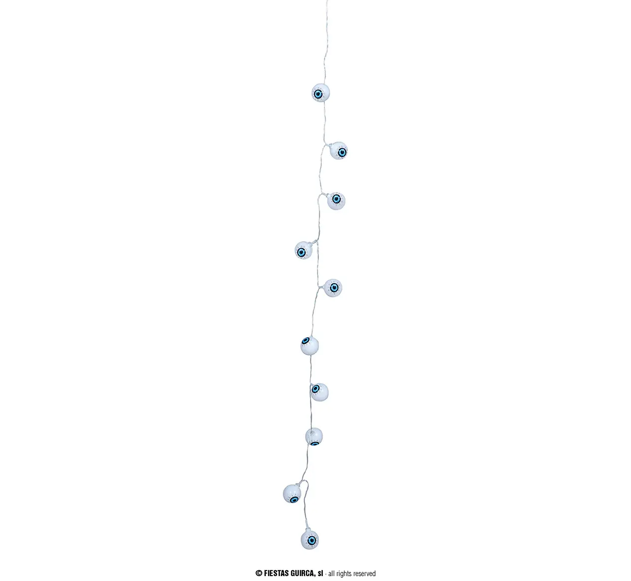 Guirlande med skeletøjne, 10 LED, 130 cm, batteridrevet