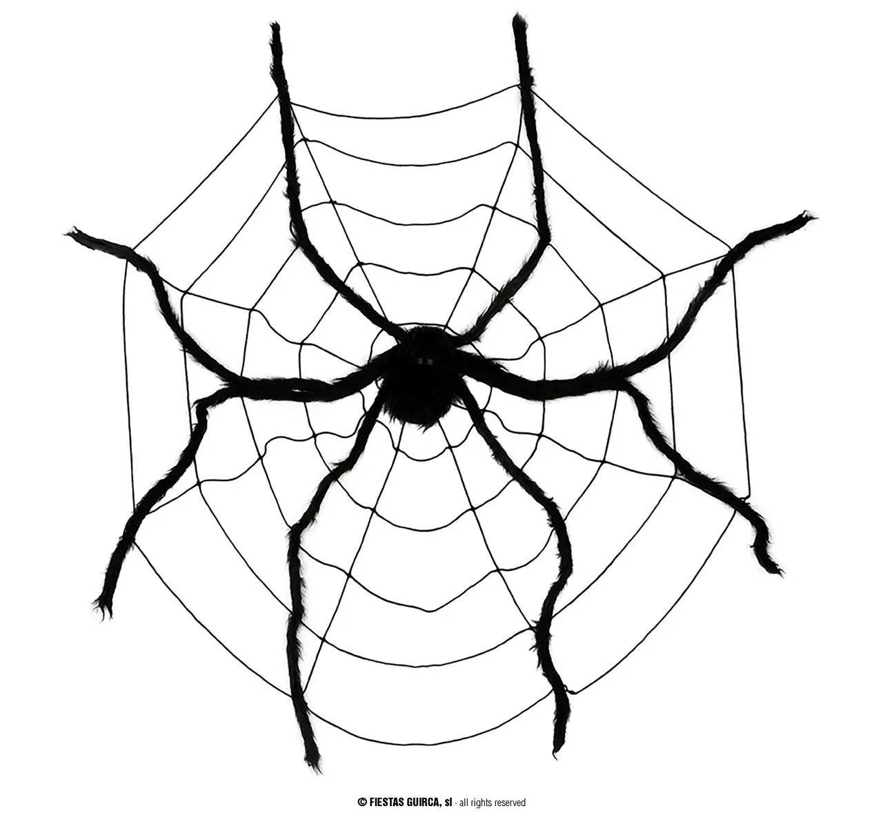 Spindelvæv 200 cm og edderkop 150 cm