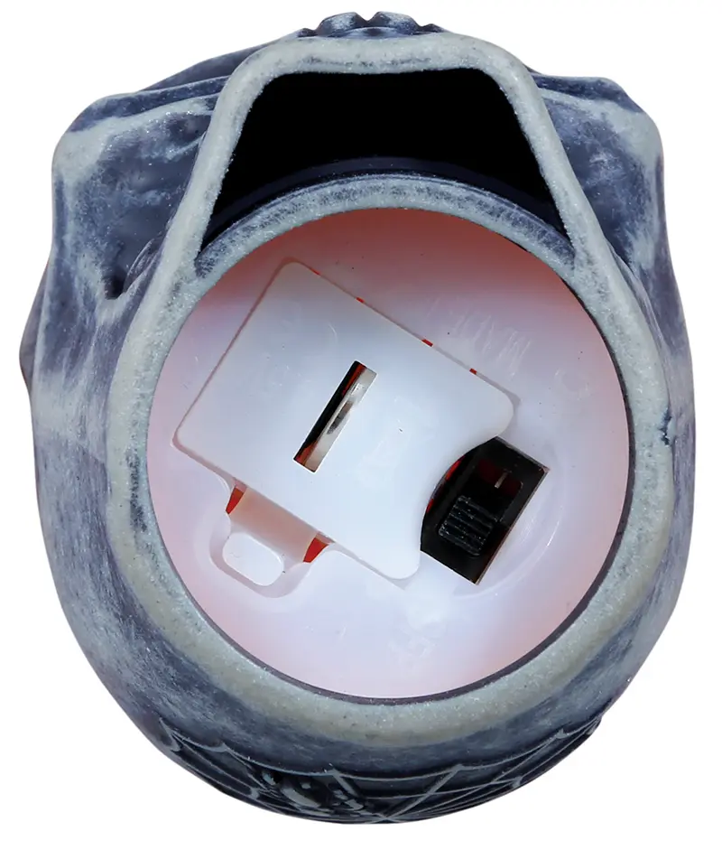 Kranie med LED-lys, 6 cm