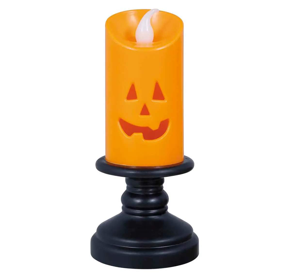 Orange lys med lyseffekt, 12,5 cm