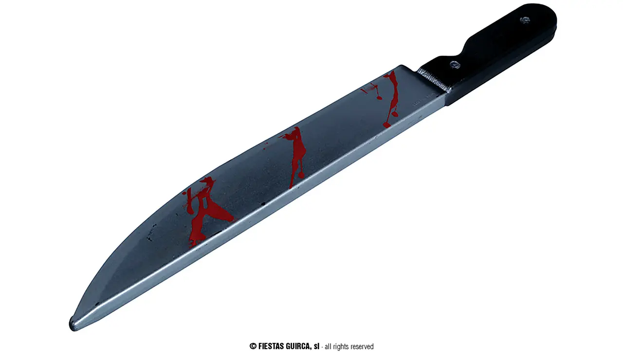 Kniv med blod, 45 cm