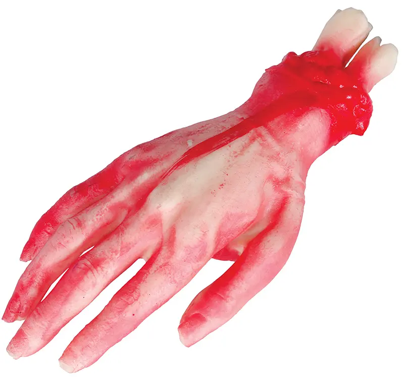 Hånd i latex, 25 cm