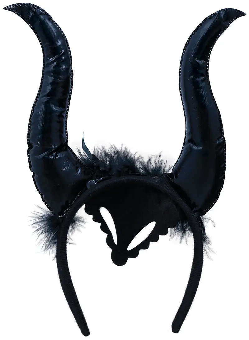 Hårbøjle med ondskabsfulde horn, ca. 19,8 cm