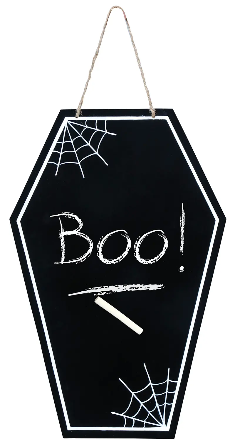 Assorterede halloween-kridttavler, træ, 40 × 27 cm