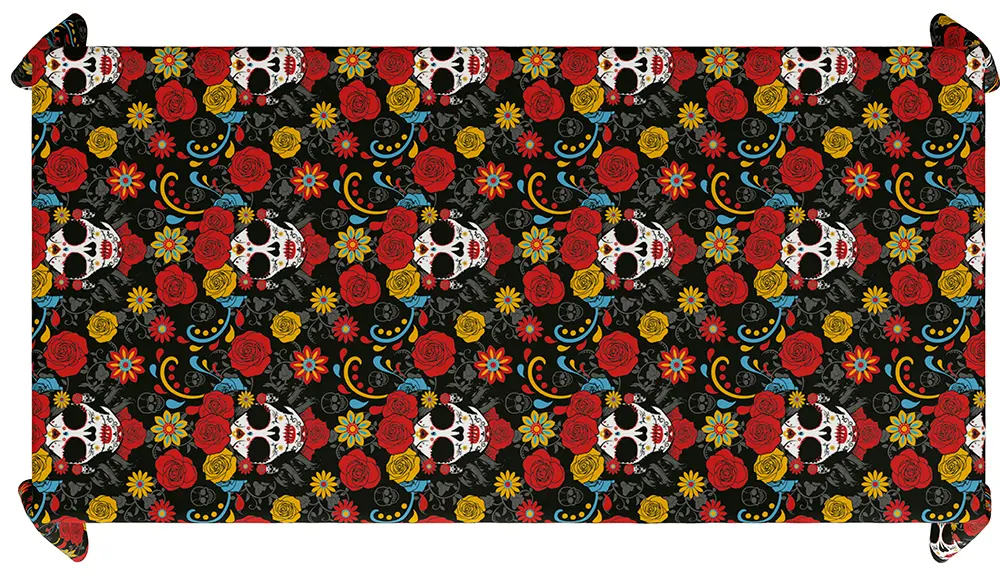 De Dødes Dag-dug, plastik, 137 × 274 cm
