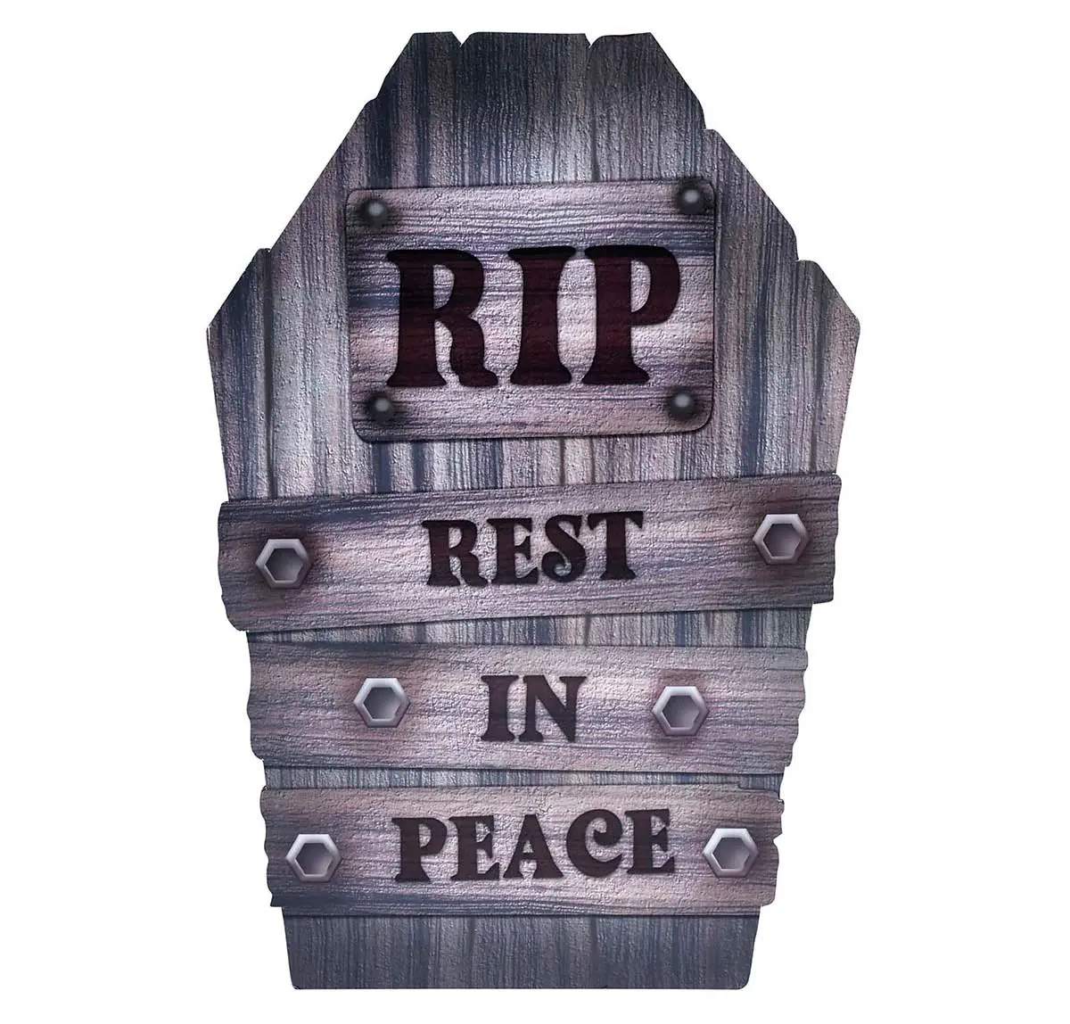 Gravsten "Rest in Peace", 56 cm