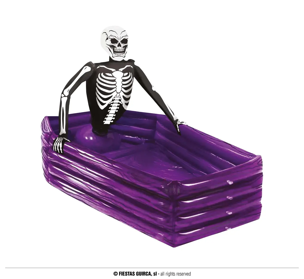 Oppustelig skeletkiste-køler, 100 × 35 cm