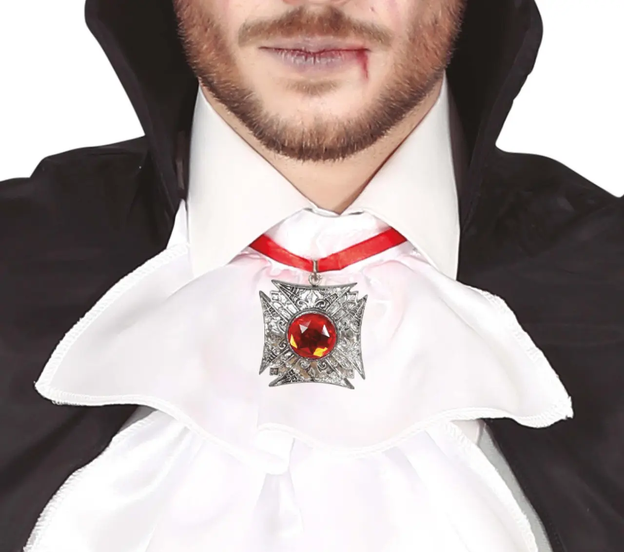 Rubinmedaljon 6 cm