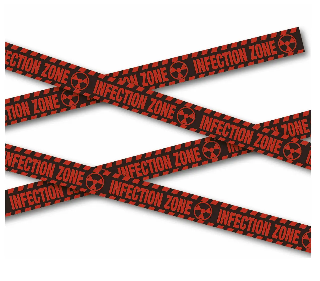 Afspærringsbånd "Infection Zone", 6 m