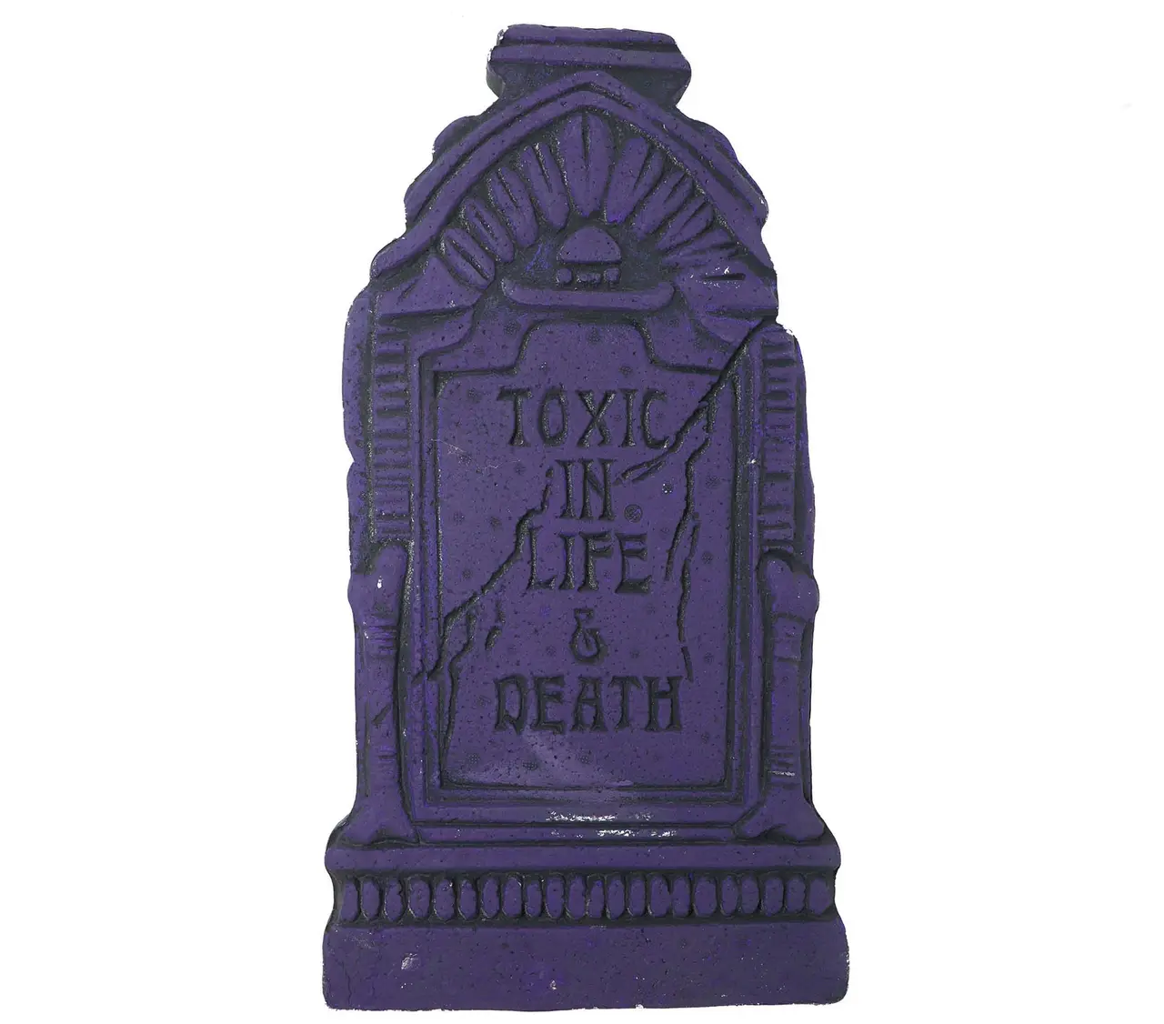 Gravsten "Toxic in Life" 43 × 22 cm