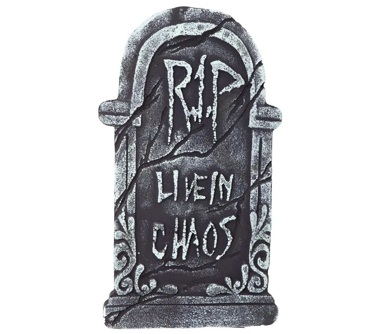 Gravsten "Live in Chaos", 43 × 22