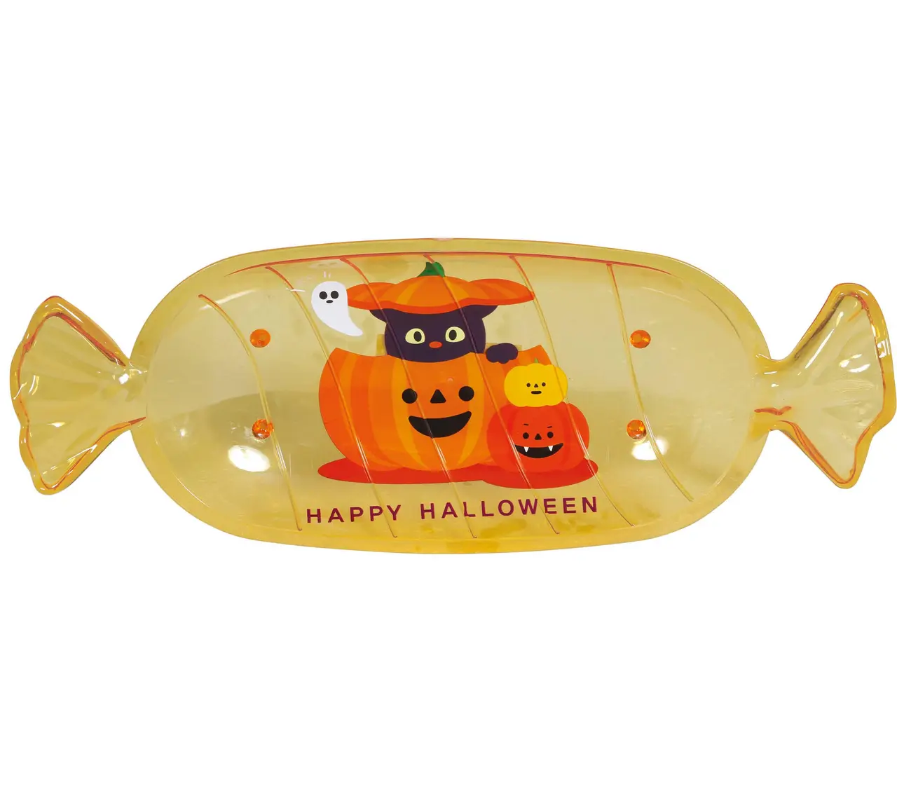 Orange slikskål til halloween, 34 × 13 cm