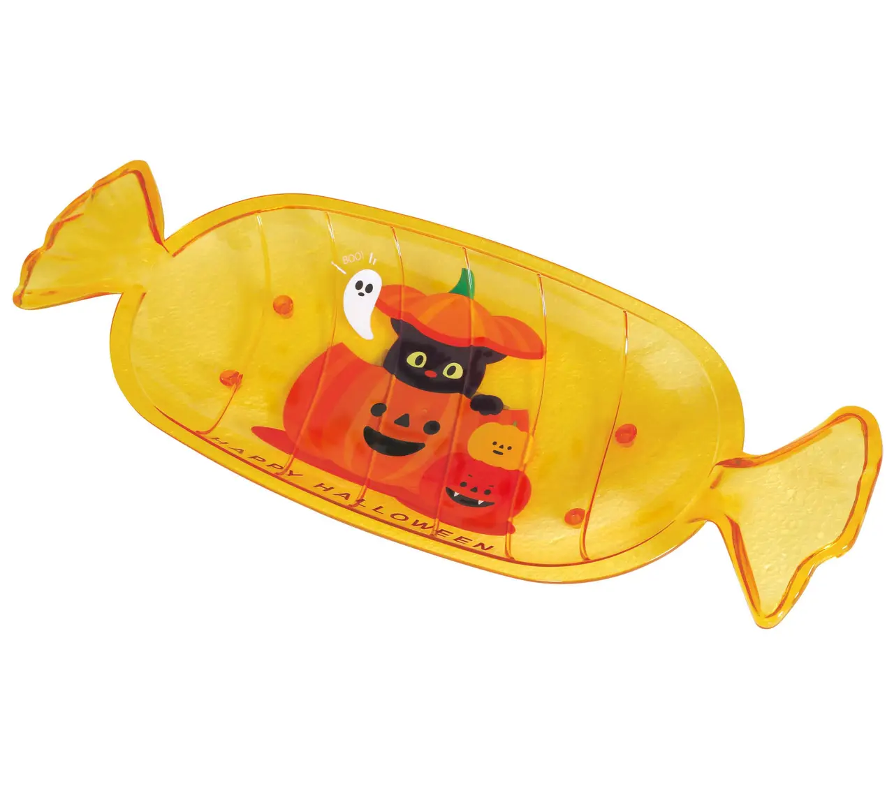 Orange slikskål til halloween, 34 × 13 cm