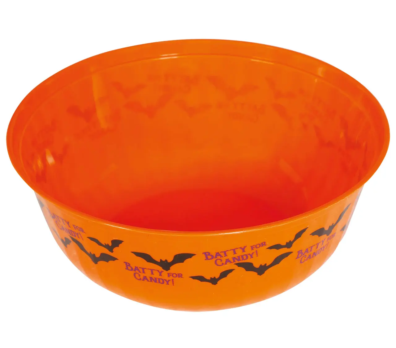 Orange skål med flagermus 27 cm