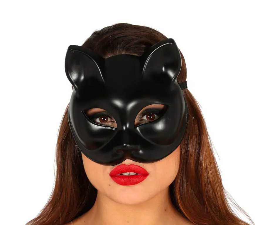 Sort kattemaske, PVC