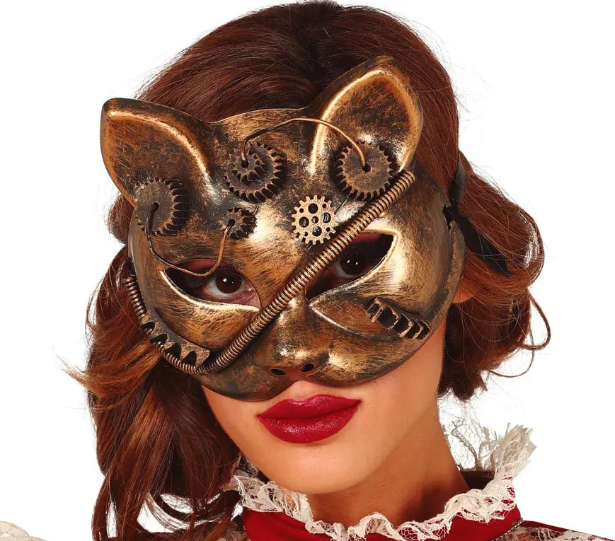 Steampunk-kattemaske, PVC