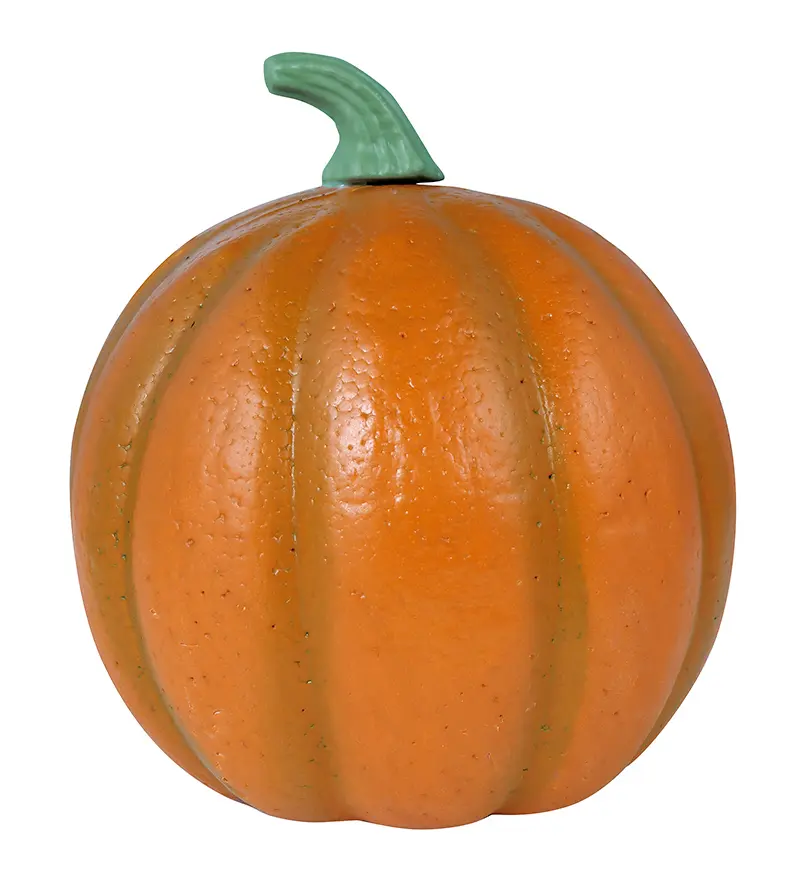 Græskar i skum med lys, 24 cm