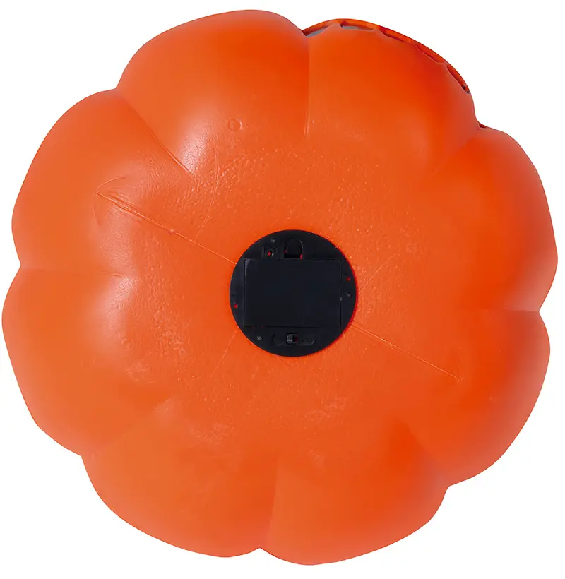 Græskar med lys og lyd, PVC, 32 cm