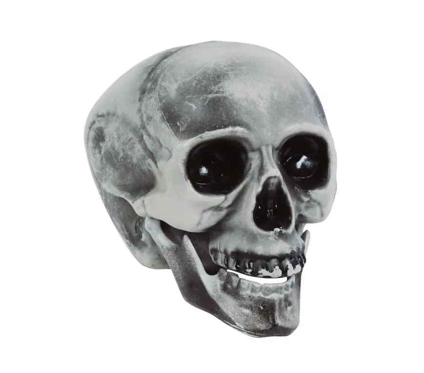 Kranie, PVC, 20 cm, grå