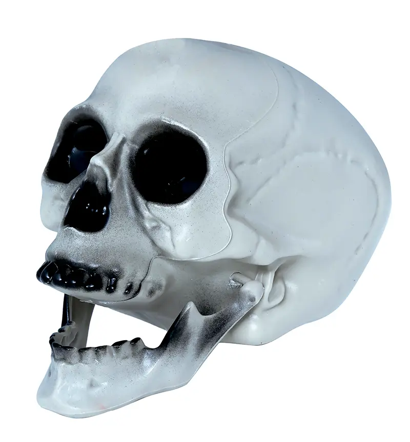 Kranie, PVC, 20 cm, grå