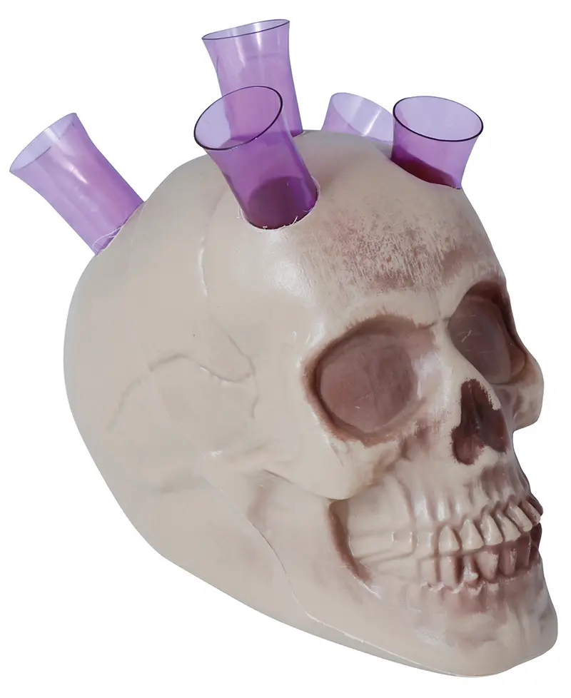 Kranie med shotglas 20 cm