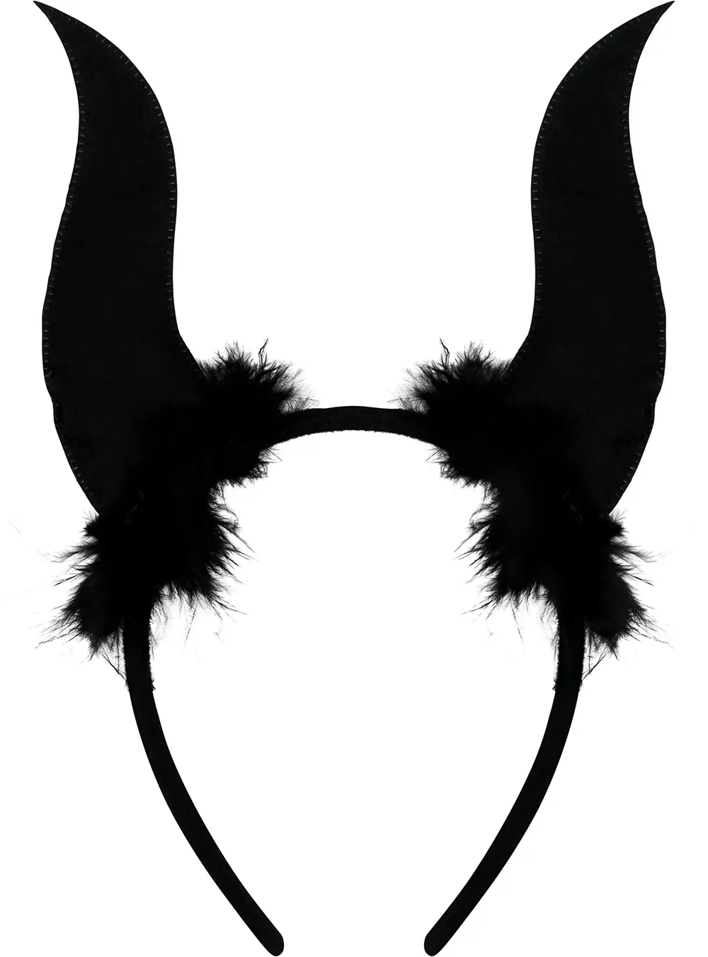 Tiara med sorte glimmerhorn