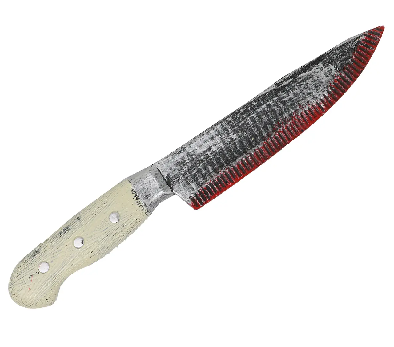 Køkkenkniv med blod 33 cm