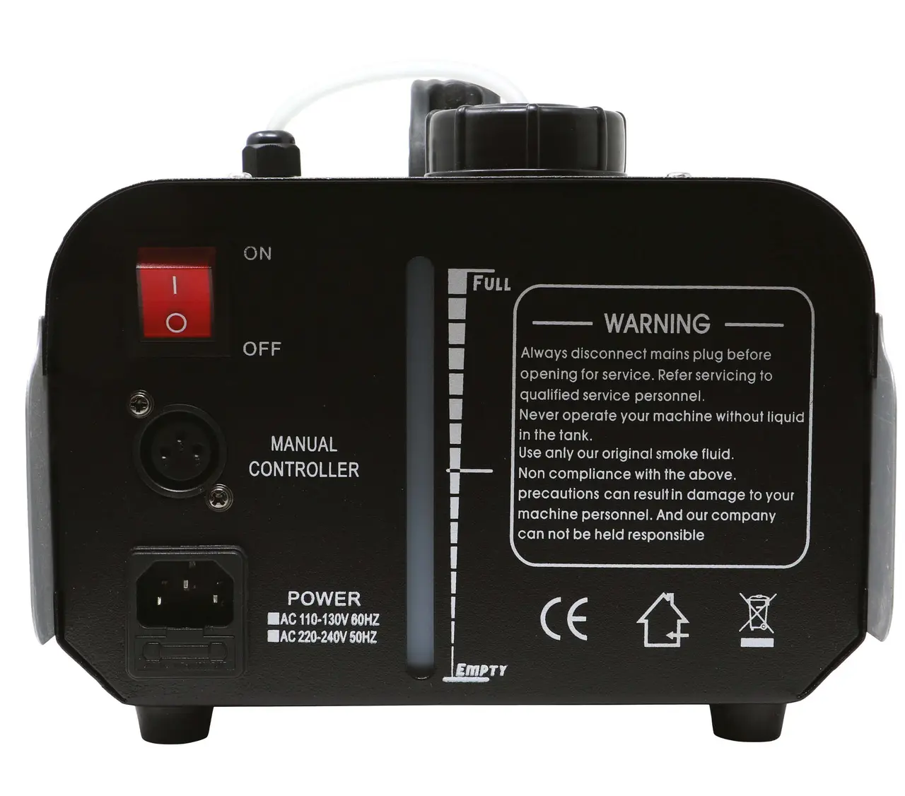Røgmaskine med fjernbetjening, 900 W