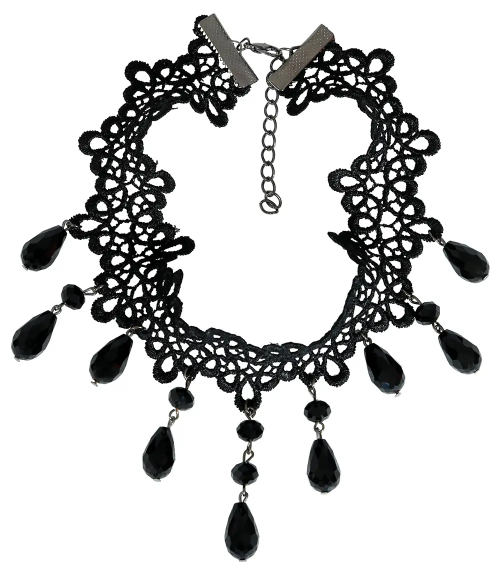 Choker med sorte sten