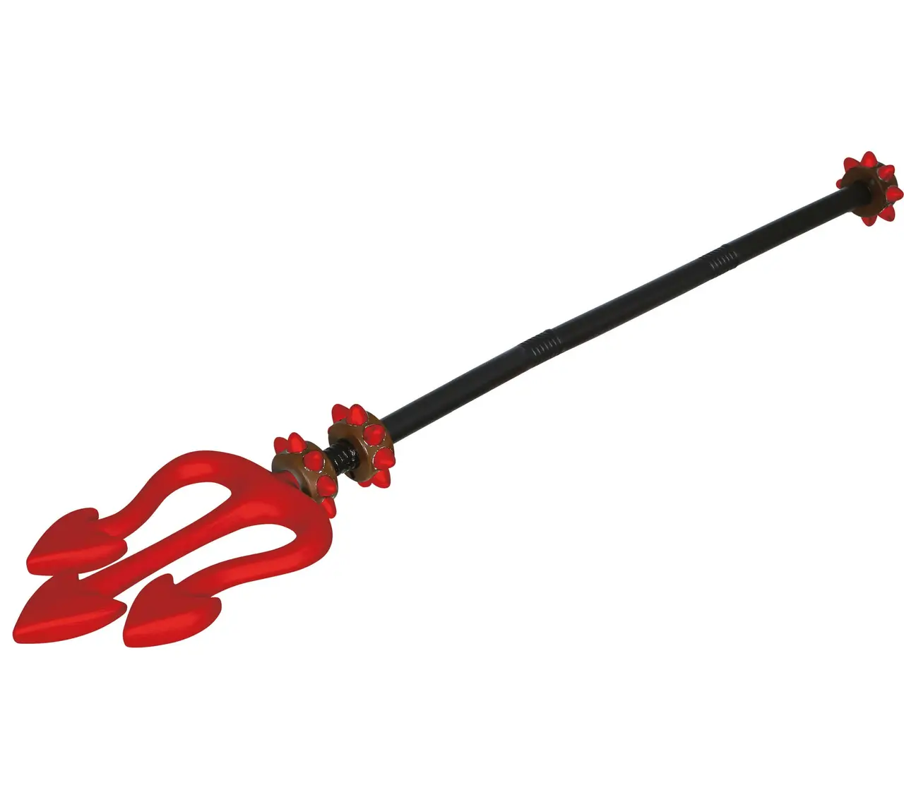 Rød djævletrefork, kan skilles ad, 100 cm