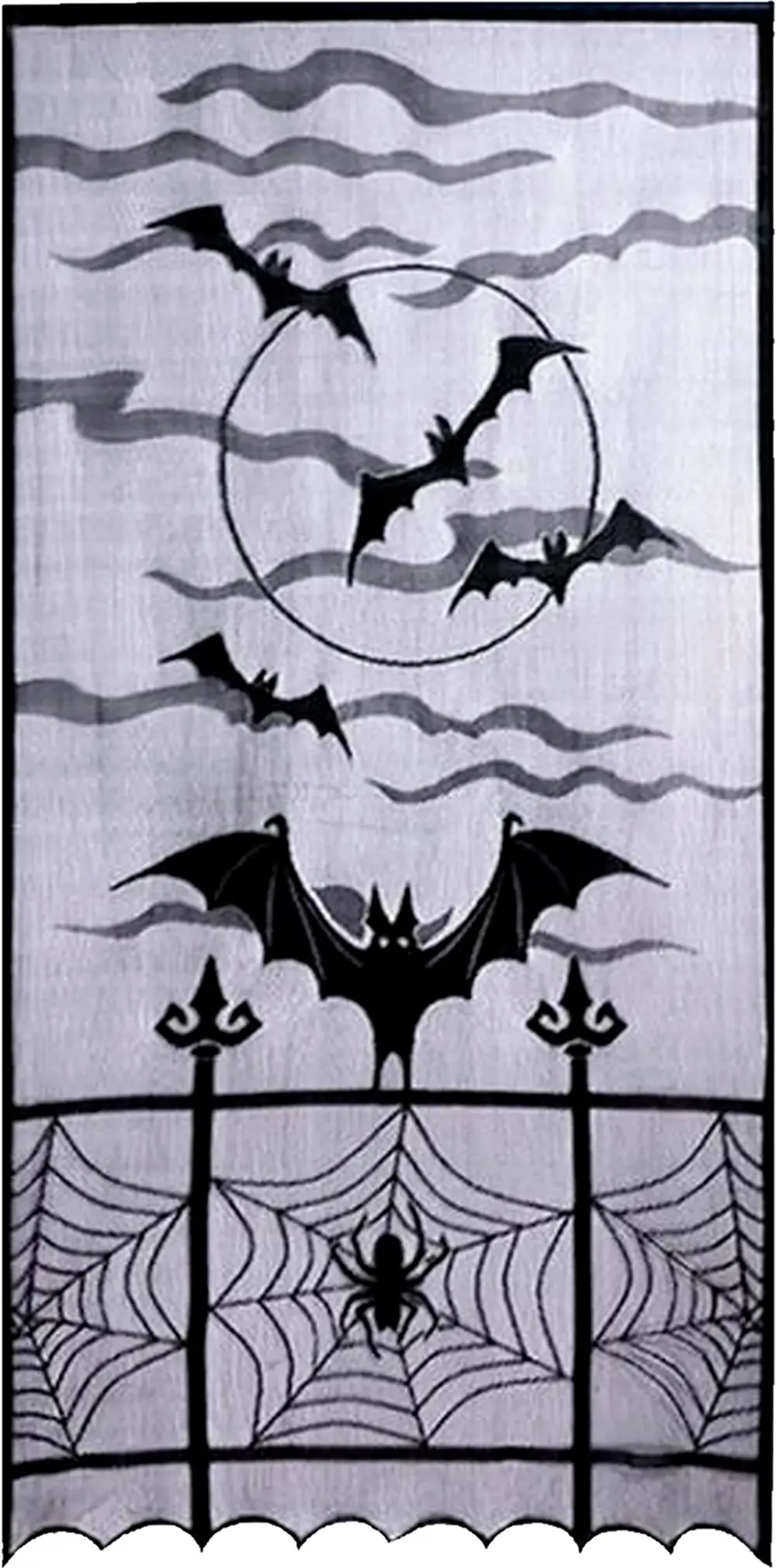 1 vinduesdekoration med heks, 102 × 213 cm